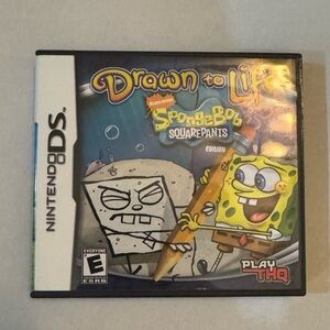 Drawn to Life SpongeBob SquarePants (Nintendo DS, 2008) Complete With Manual